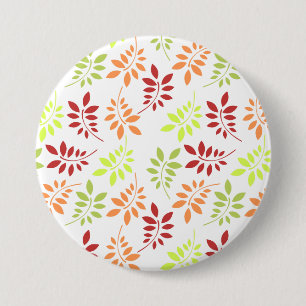 Colourful Autumn Leaves in Warm Tones 7.5 Cm Round Badge
