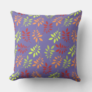 Colourful Autumn Leaves in Warm Tones Cushion