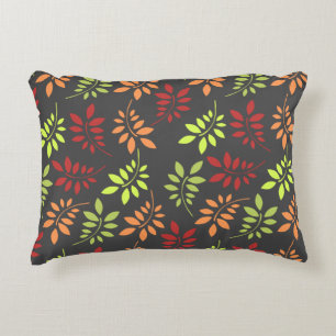 Colourful Autumn Leaves in Warm Tones Decorative Cushion