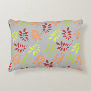Colourful Autumn Leaves in Warm Tones Decorative Cushion