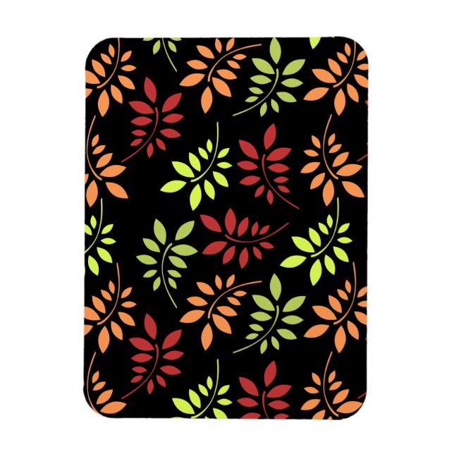 Colourful Autumn Leaves in Warm Tones Magnet (Vertical)