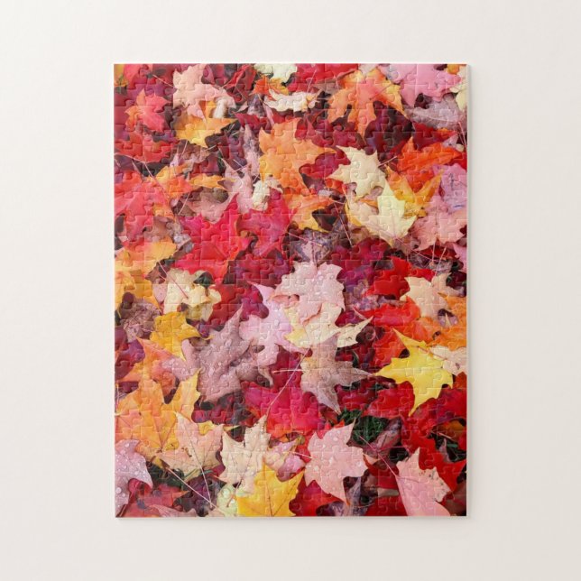 Colourful Autumn Leaves Jigsaw Puzzle (Vertical)