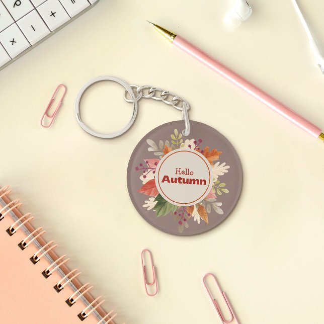 Colourful autumn leaves Keychain (Creator Uploaded)