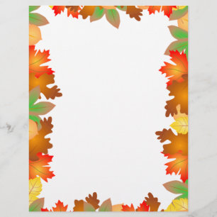 Colourful Autumn Leaves - Letterhead