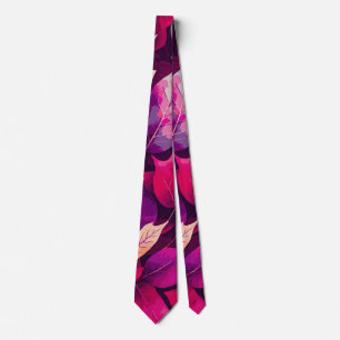 Colourful Autumn Leaves Pattern-68218 Tie