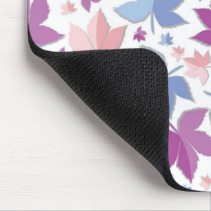 Colourful Autumn Leaves Pattern Mouse Pad