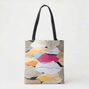 Colourful autumn leaves, seamless pattern. tote bag