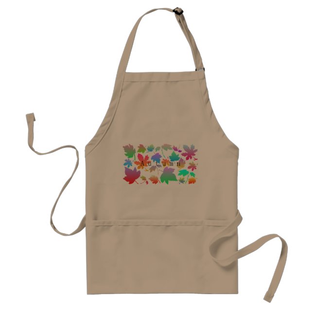Colourful autumn leaves standard apron (Front)