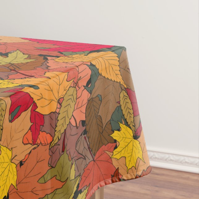 Colourful autumn leaves tablecloth (In Situ)