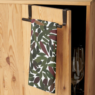 Colourful Autumn Leaves Tea Towel