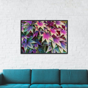 Colourful Autumn Maple Leaves Poster