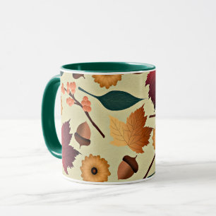 Colourful Autumn Pattern Mug