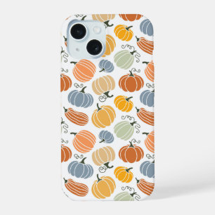 Colourful Autumn Pumpkins Pattern iPhone 15 Case