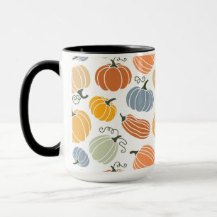 Colourful Autumn Pumpkins Pattern Mug