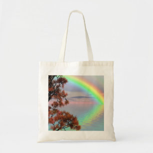 Colourful Autumn Rainbow Reflection Tote Bag