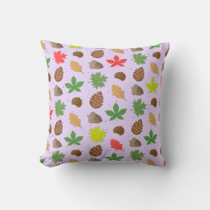 Colourful Autumn Season - Nature Pattern Cushion