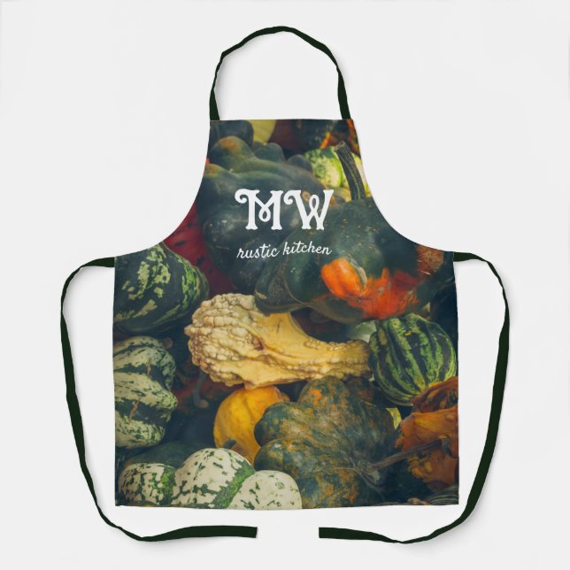 Colourful autumn squash and pumpkins Apron (Front)