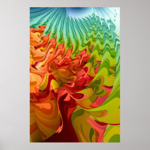 Colourful Autumn Tree  Poster