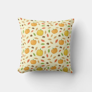 Colourful Autumnal Season - Nature Pattern Cushion