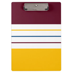 Colourful Autumnal Stripes Clipboard