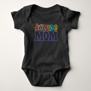 Colourful Awesome Mum Mother's Day   Bodysuit