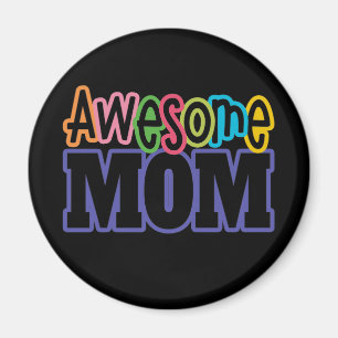 Colourful Awesome Mum Mother's Day   Magnet