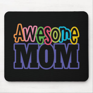 Colourful Awesome Mum Mother's Day Mousepad