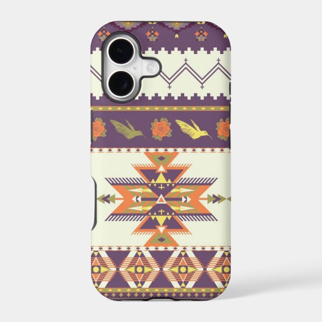 Colourful aztec pattern (Back)