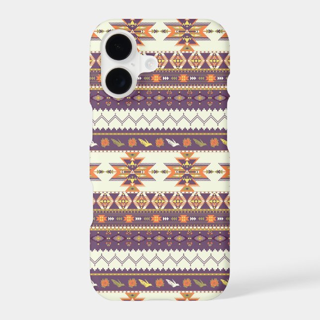 Colourful aztec pattern (Back)
