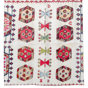 Colourful Aztec Pattern Accent Shower Curtain