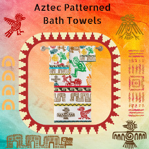Colourful Aztec Pattern Towel