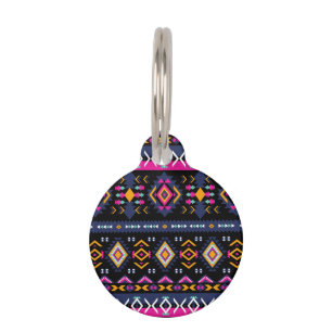 Colourful Aztec Pet Tag