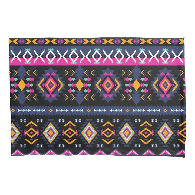 Colourful Aztec Pillowcase (Front)