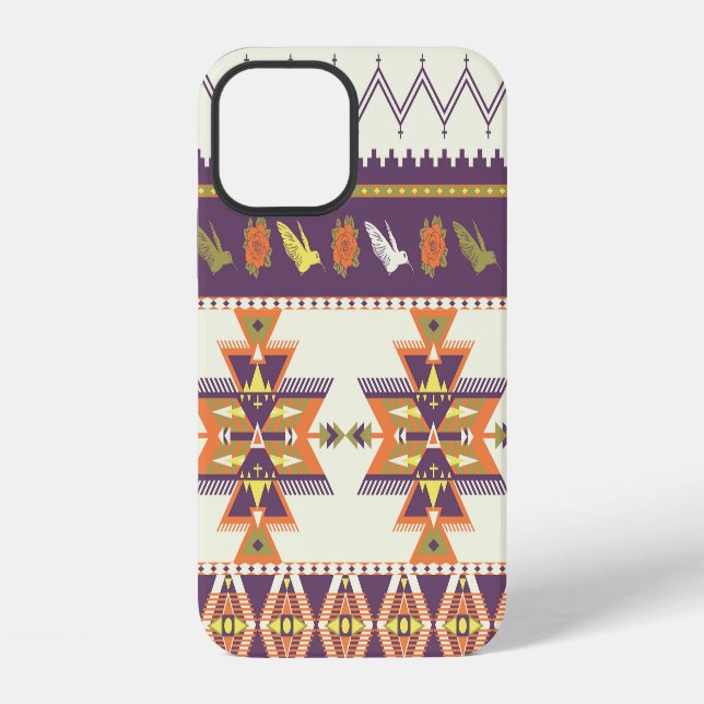 Colourful Aztec: vibrant seamless pattern. iPhone Case (Back)