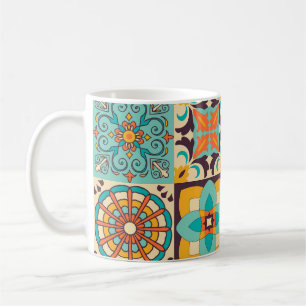 Colourful Azulejos Traditional Tiles Set Coffee Mug