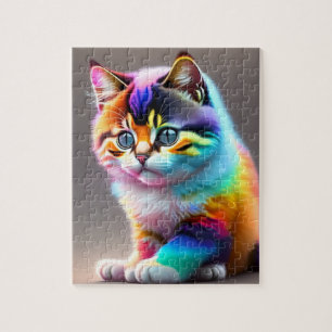 Colourful Baby Cat Jigsaw Puzzle