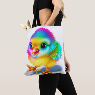 Colourful Baby Chicken Tote Bag