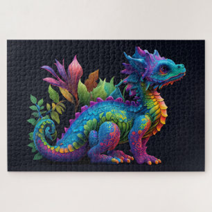 Colourful Baby Dragon Jigsaw Puzzle
