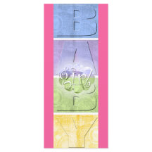 Colourful Baby Girl (Large bookmark)