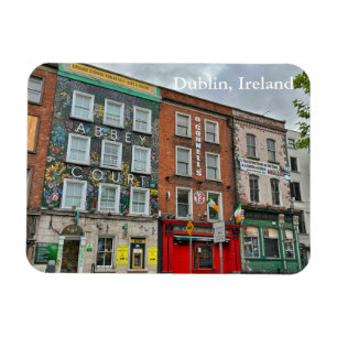 Colourful Bachelor's Walk in Dublin, Ireland Magnet