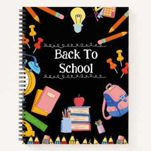 Colourful Back to School Notebook – Cute School Su