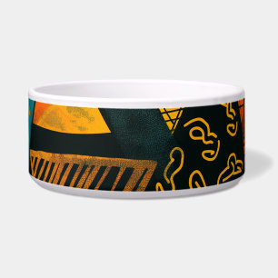 Colourful background with African motifs