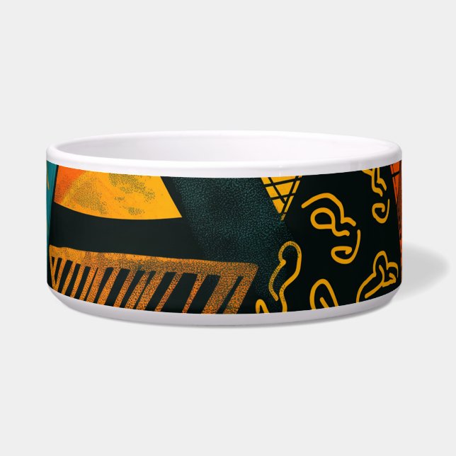 Colourful background with African motifs (Front)