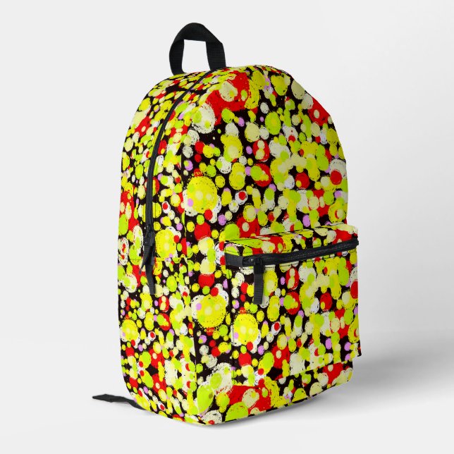 Colourful backpack with bubbles (Back Corner Left)