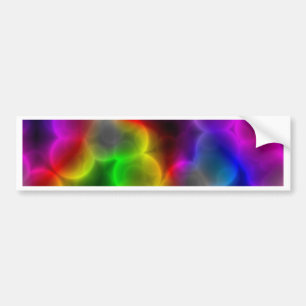 Colourful bacteria bumper sticker