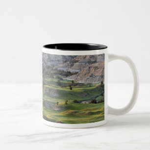 Colourful badlands from Buck Hill overlook in Two-Tone Coffee Mug