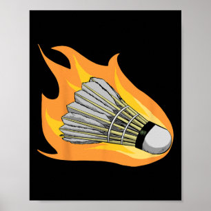 Colourful Badminton Shuttle Art Sports 2 Poster