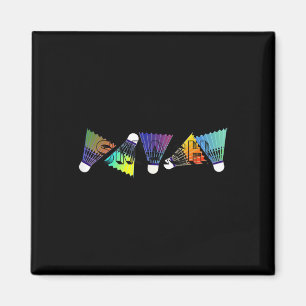 Colourful Badminton Shuttles Magnet