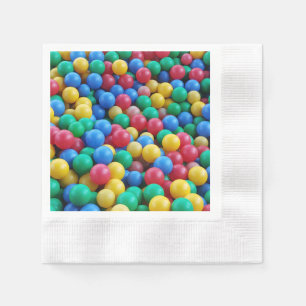 Colourful Ball Pit Balls Kids Play Napkin