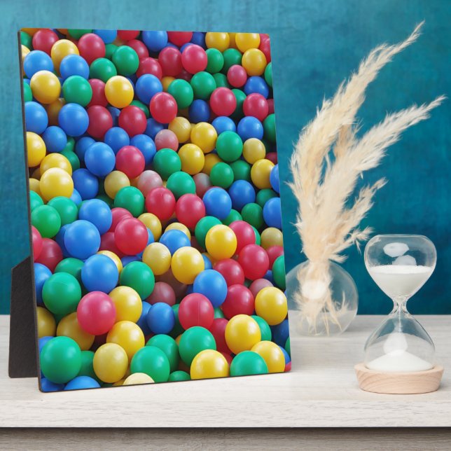 Colourful Ball Pit Balls Kids Play Plaque (Side)